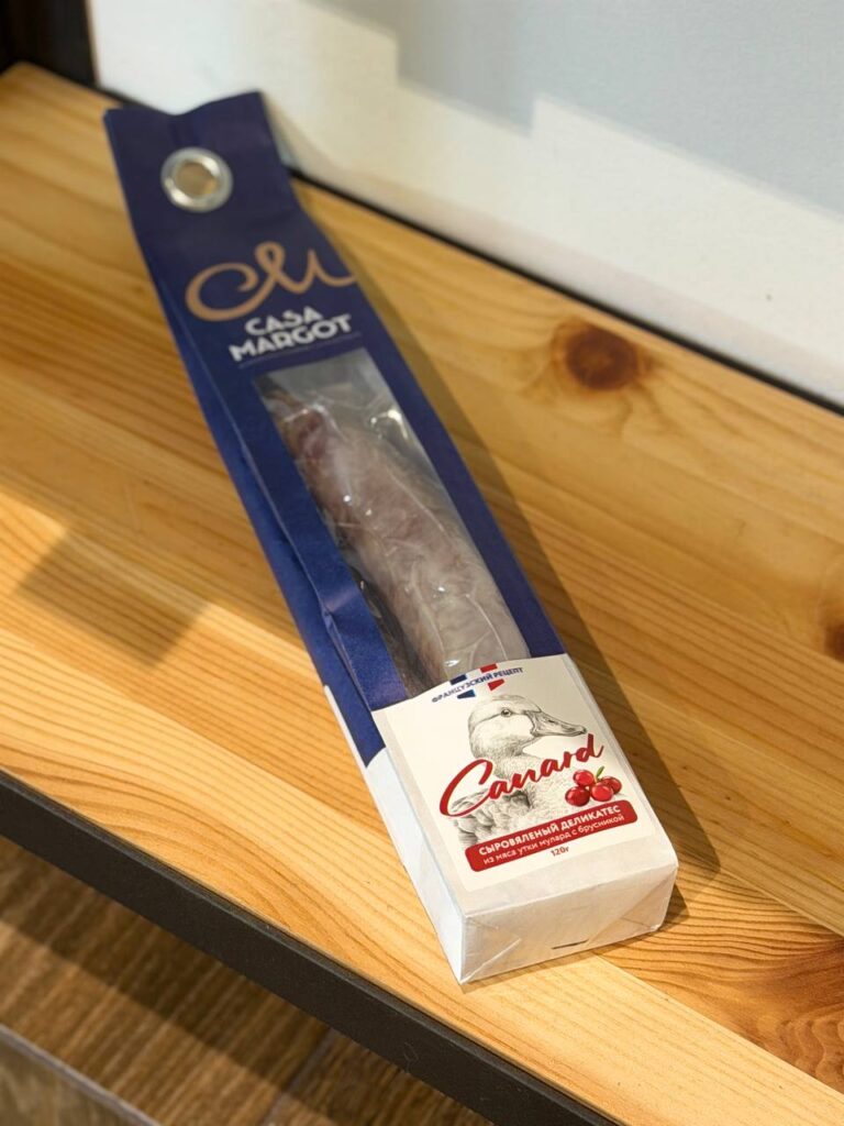 Колбаса из утки «Canard с брусникой» 120г, Casa Margot Россия